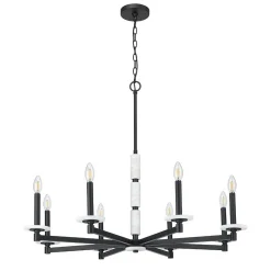 Mestra Alabaster Chandelier - 8 Light