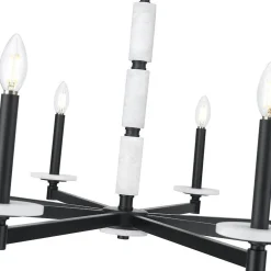 Mestra Alabaster Chandelier - 8 Light