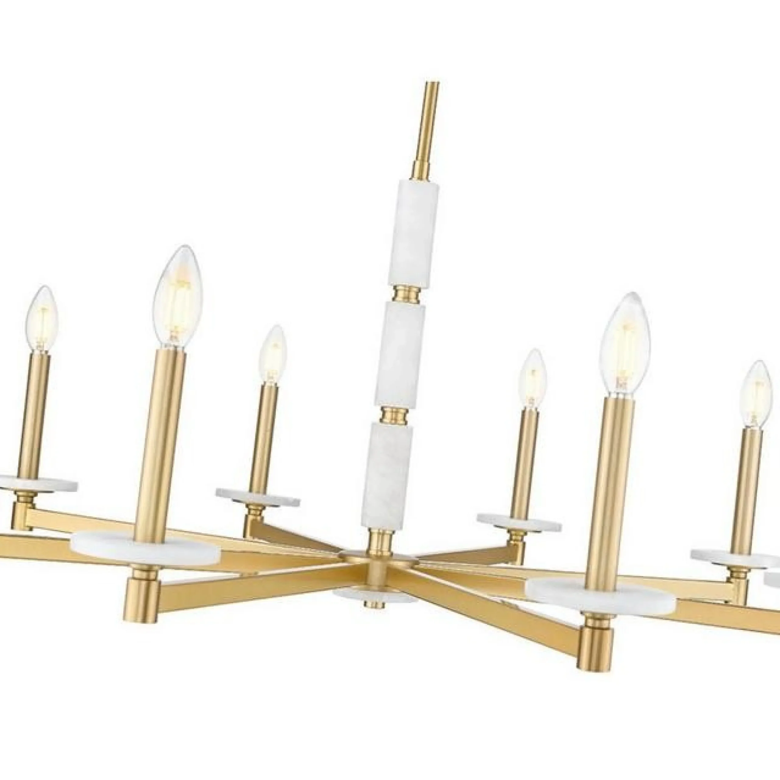 Mestra Alabaster Chandelier - 8 Light