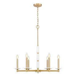 Mestra Alabaster Chandelier - 6 Light