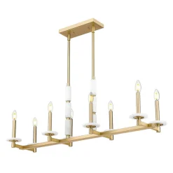 Mestra Alabaster Island Chandelier - 8 Light