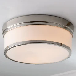 Metallic Banded Drum Ceiling Light - 3 Light