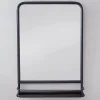 Metal Mirror with Shelf - Small