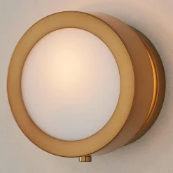 Midcentury Glow Lens Sconce