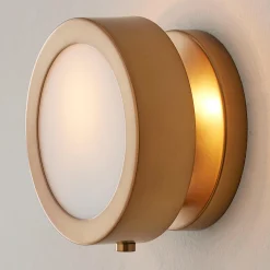 Midcentury Glow Lens Sconce
