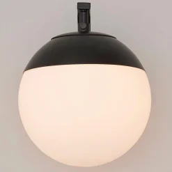 Mid-Century Opal Globe Sconce