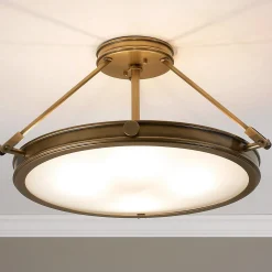 Mid-Century Retro Semi-Flush Ceiling Light - 4 Light