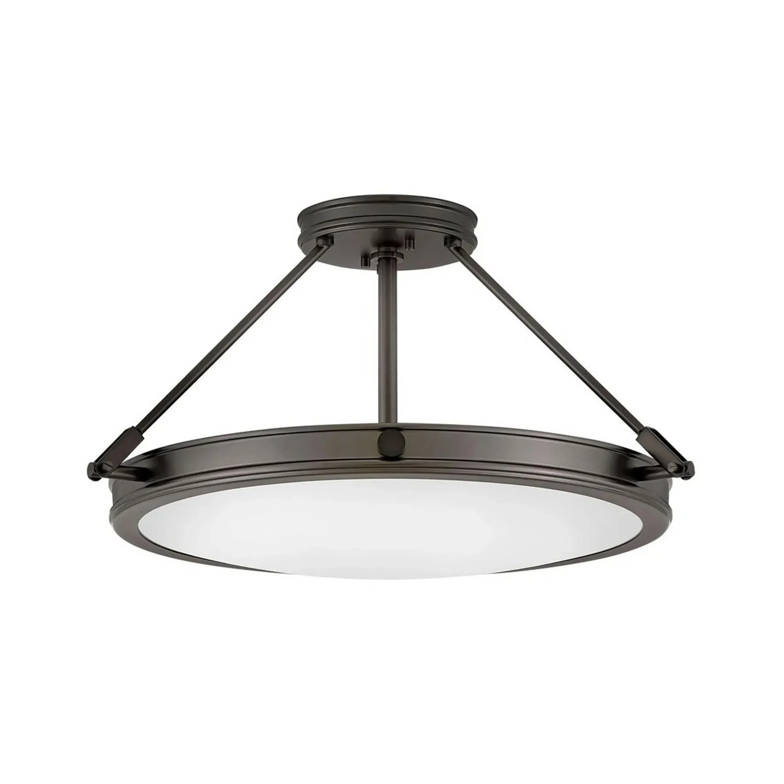 Mid-Century Retro Semi-Flush Ceiling Light - 4 Light