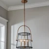 Mid-Century Seeded Glass Lantern