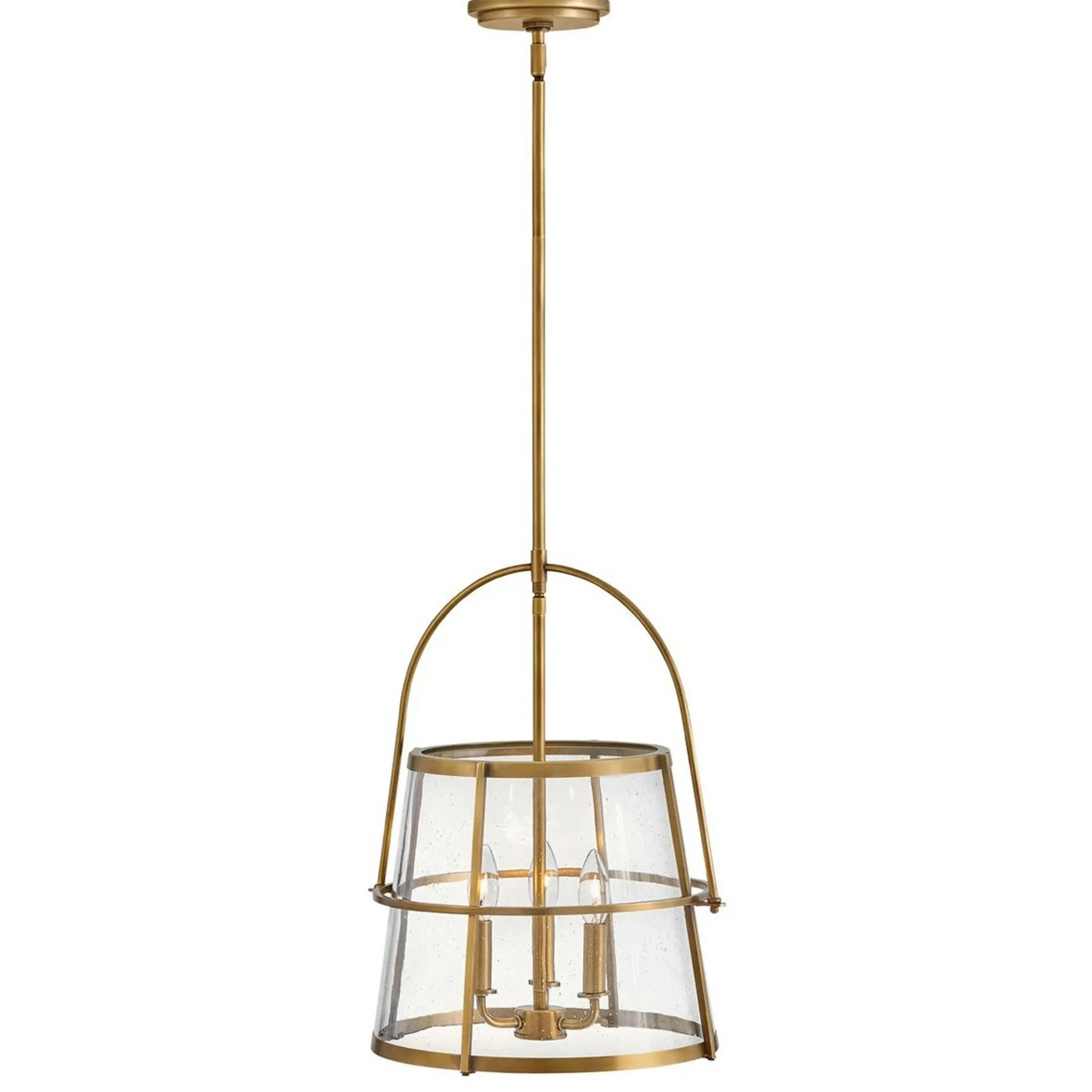 Mid-Century Seeded Glass Lantern