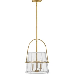 Mid-Century Seeded Glass Lantern