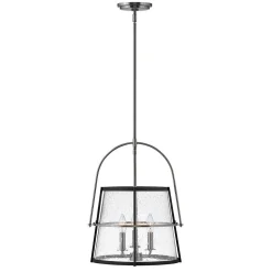 Mid-Century Seeded Glass Lantern