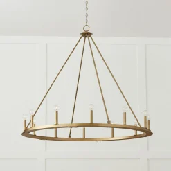 Minimalist Iron Ring Chandelier - 12 Light