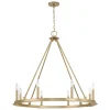 Minimalist Iron Ring Chandelier - 8 Light