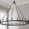 Minimalist Iron Ring Chandelier - 20 Light