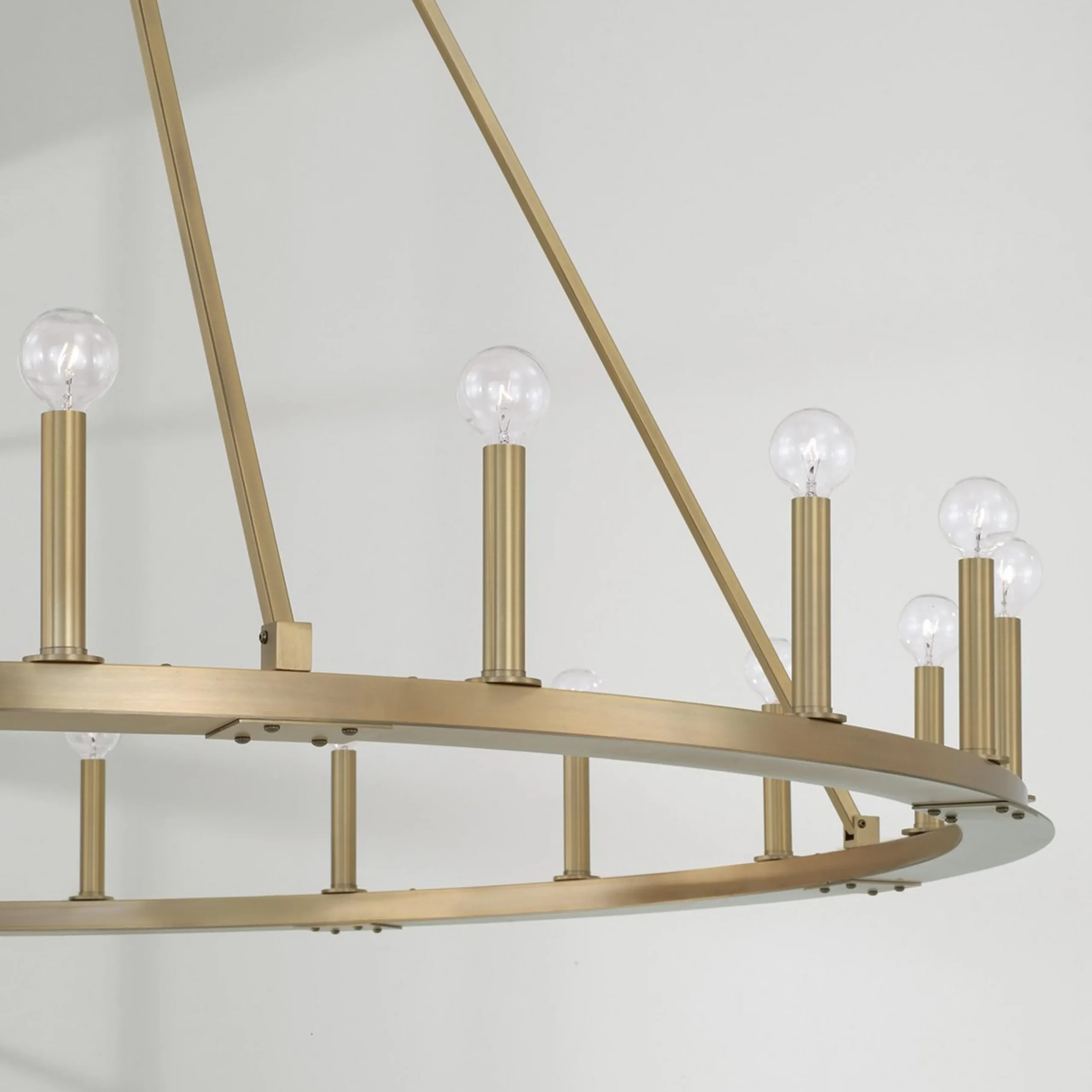 Minimalist Iron Ring Chandelier - 20 Light