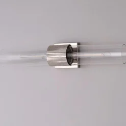 Mirza Clear Glass Bath Sconce - 2 Light