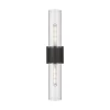 Mirza Clear Glass Bath Sconce - 2 Light