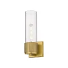 Mirza Clear Glass Bath Sconce - 1 Light