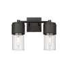 Mirza Clear Glass Vanity Light - 2 Light