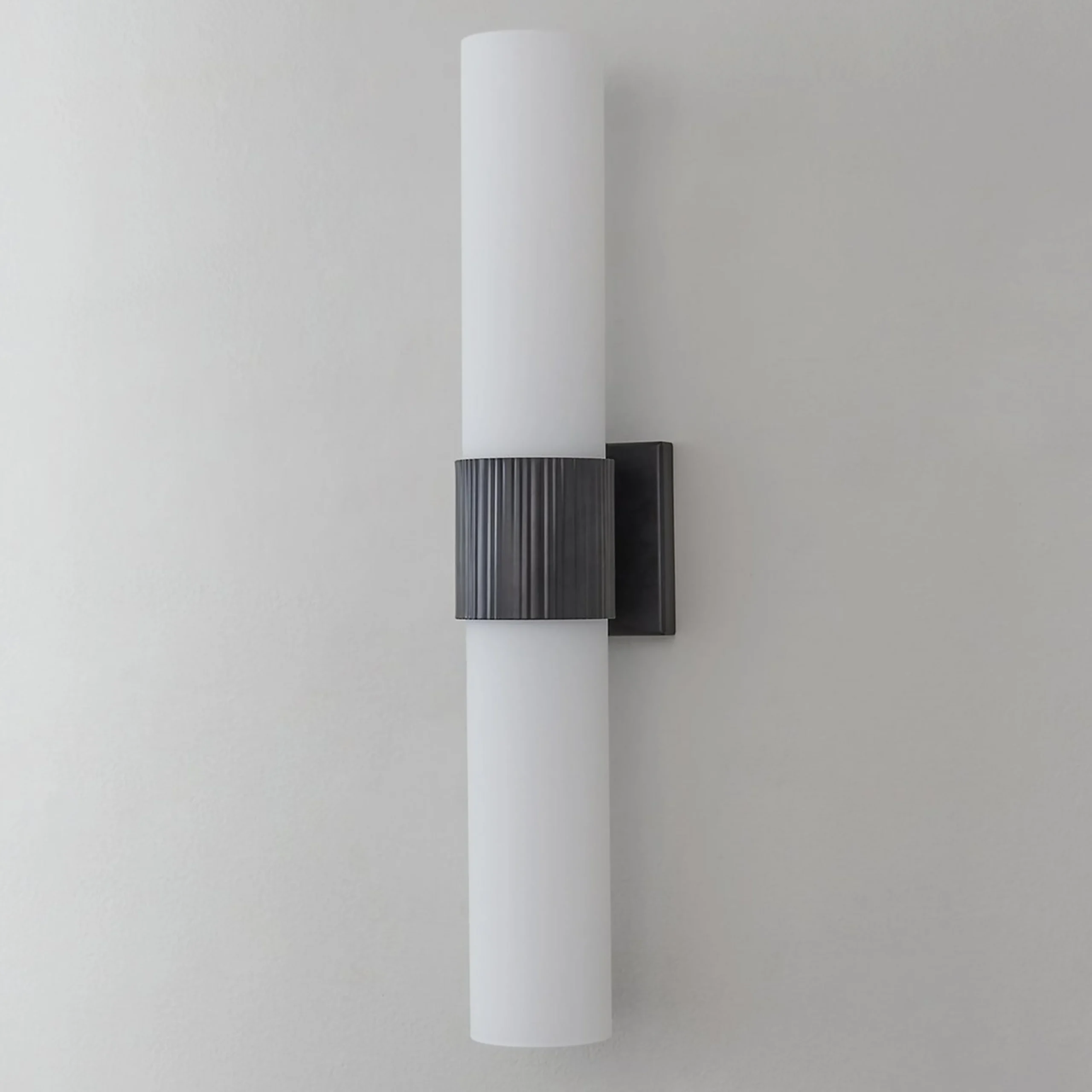 Mirza Opal Glass Bath Sconce - 2 Light