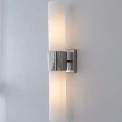 Mirza Opal Glass Bath Sconce - 2 Light