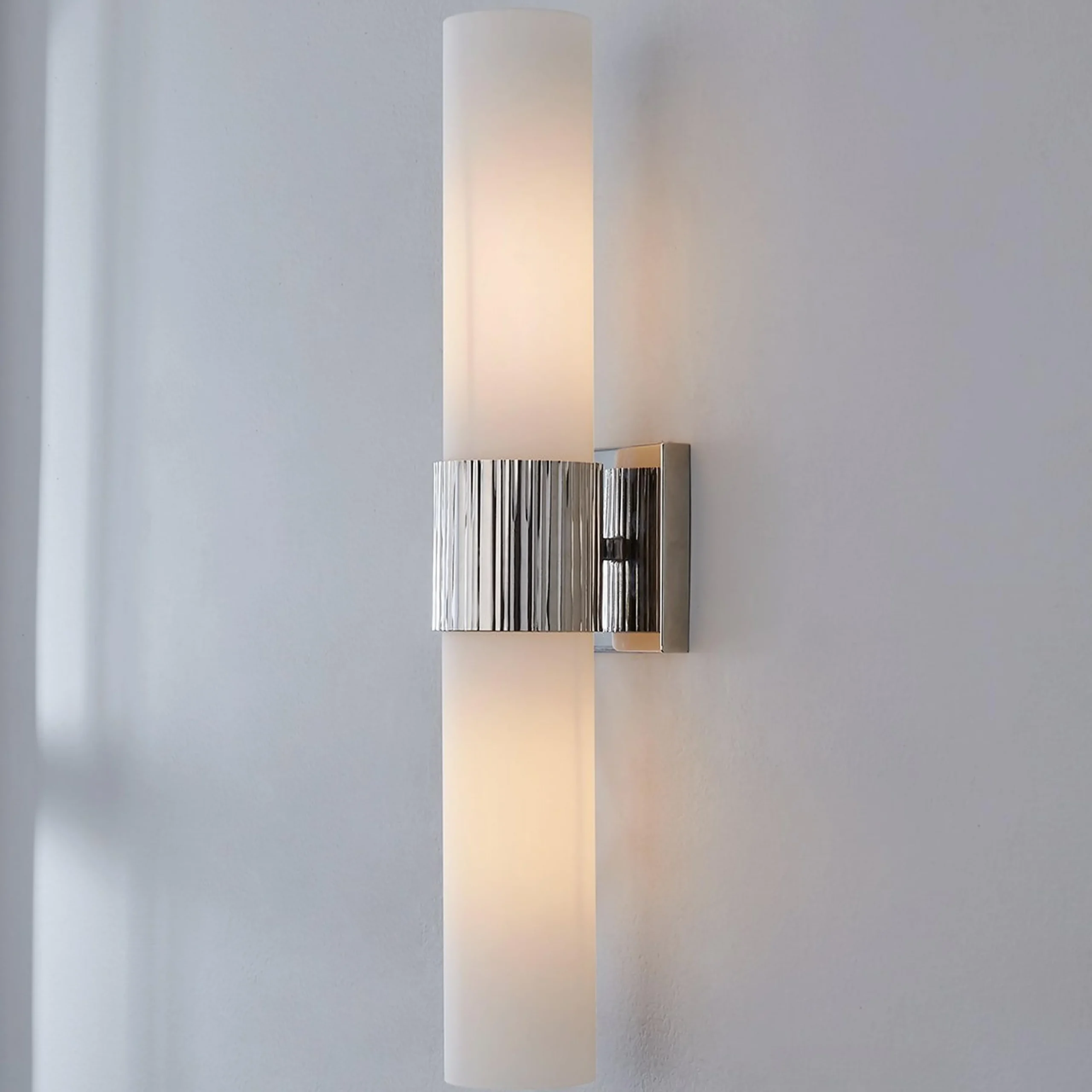 Mirza Opal Glass Bath Sconce - 2 Light