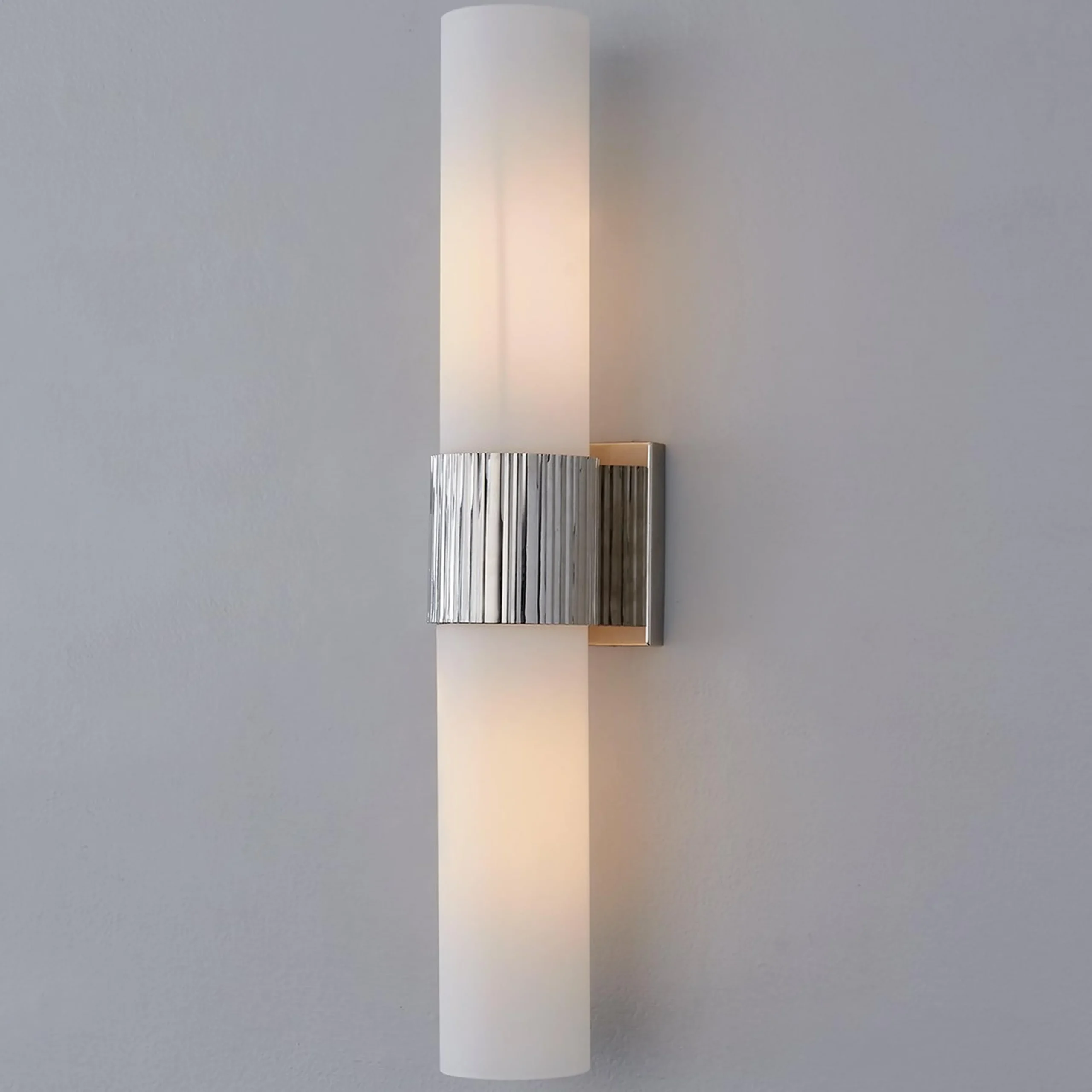 Mirza Opal Glass Bath Sconce - 2 Light