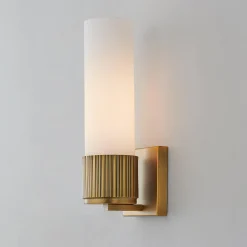 Mirza Opal Glass Bath Sconce - 1 Light