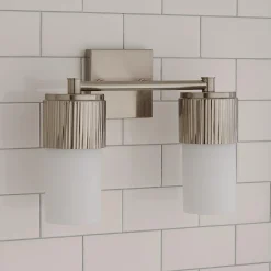 Mirza Opal Glass Vanity Light - 2 Light