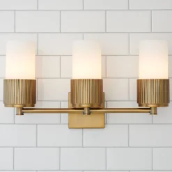 Mirza Opal Glass Vanity Light - 3 Light