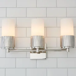 Mirza Opal Glass Vanity Light - 3 Light