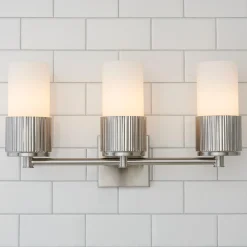 Mirza Opal Glass Vanity Light - 3 Light