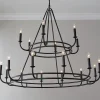 Moderately Modern Two-Tier Chandelier