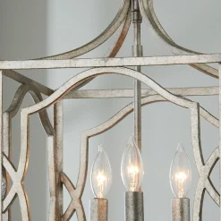 Modern Fretwork Frame Lantern - Small
