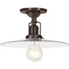 Modern Glass Saucer Restoration Ceiling Light