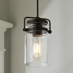 Modern Mason Jar Pendant Light