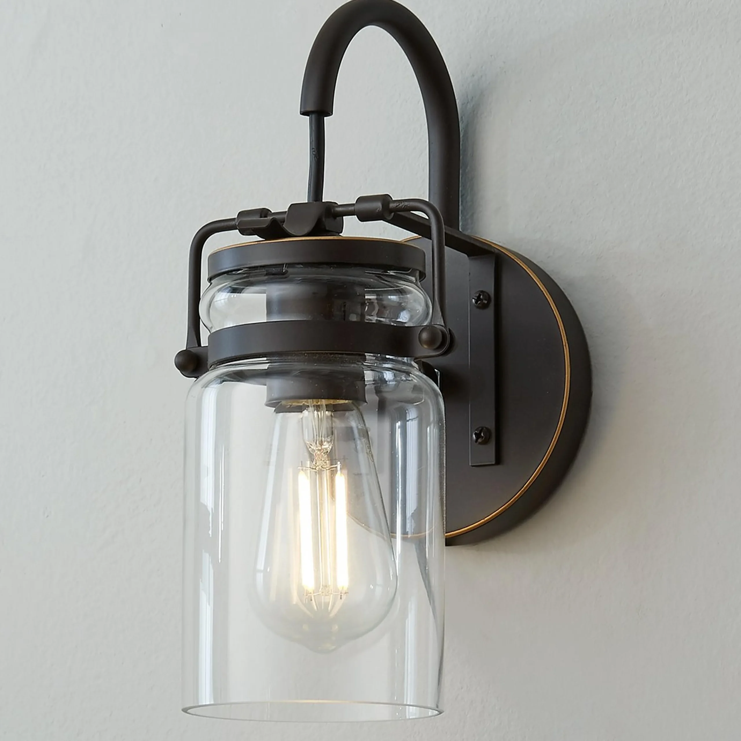 Modern Mason Jar Sconce