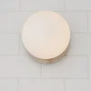 Modern Milky Globe Bath Sconce