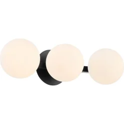 Modern Milky Globe Vanity Light - 3 Light