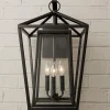 Modern Obelisk Outdoor Sconce - 3 Light