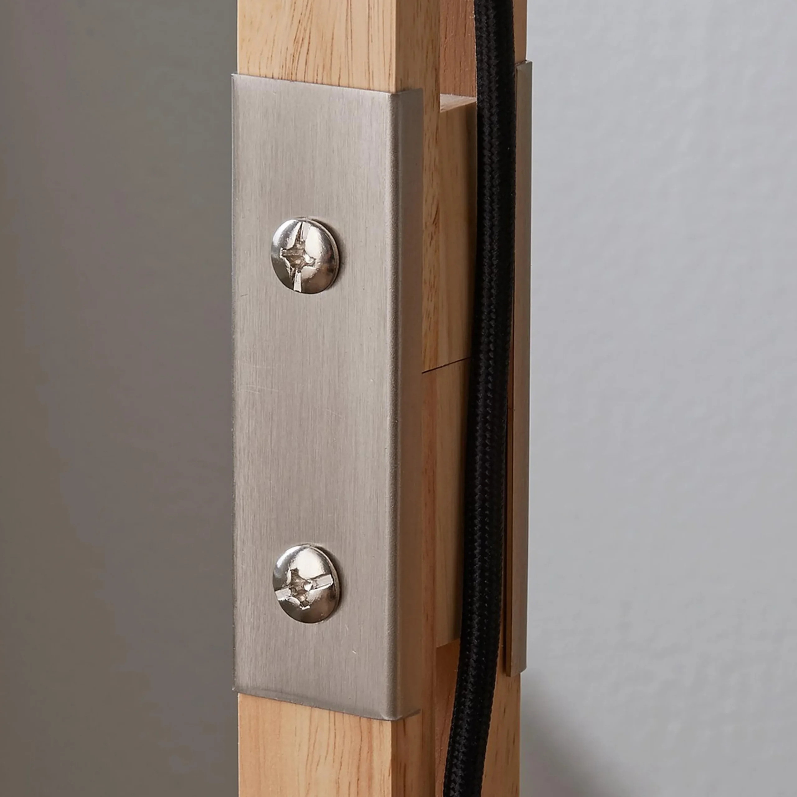 Modern Rustic Wood Arc Floor Lamp