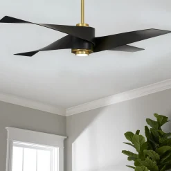 64" Modern Twirl Blade Ceiling Fan