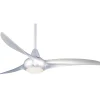 52" Modern Twisted Blade LED Ceiling Fan