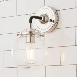 Mod Mix Clear Globe Sconce