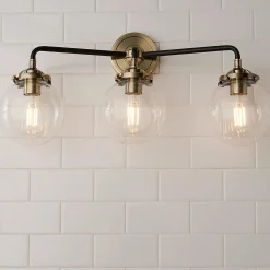 Mod Mix Clear Globe Vanity Light - 3 Light