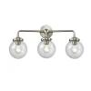 Mod Mix Clear Globe Vanity Light - 3 Light