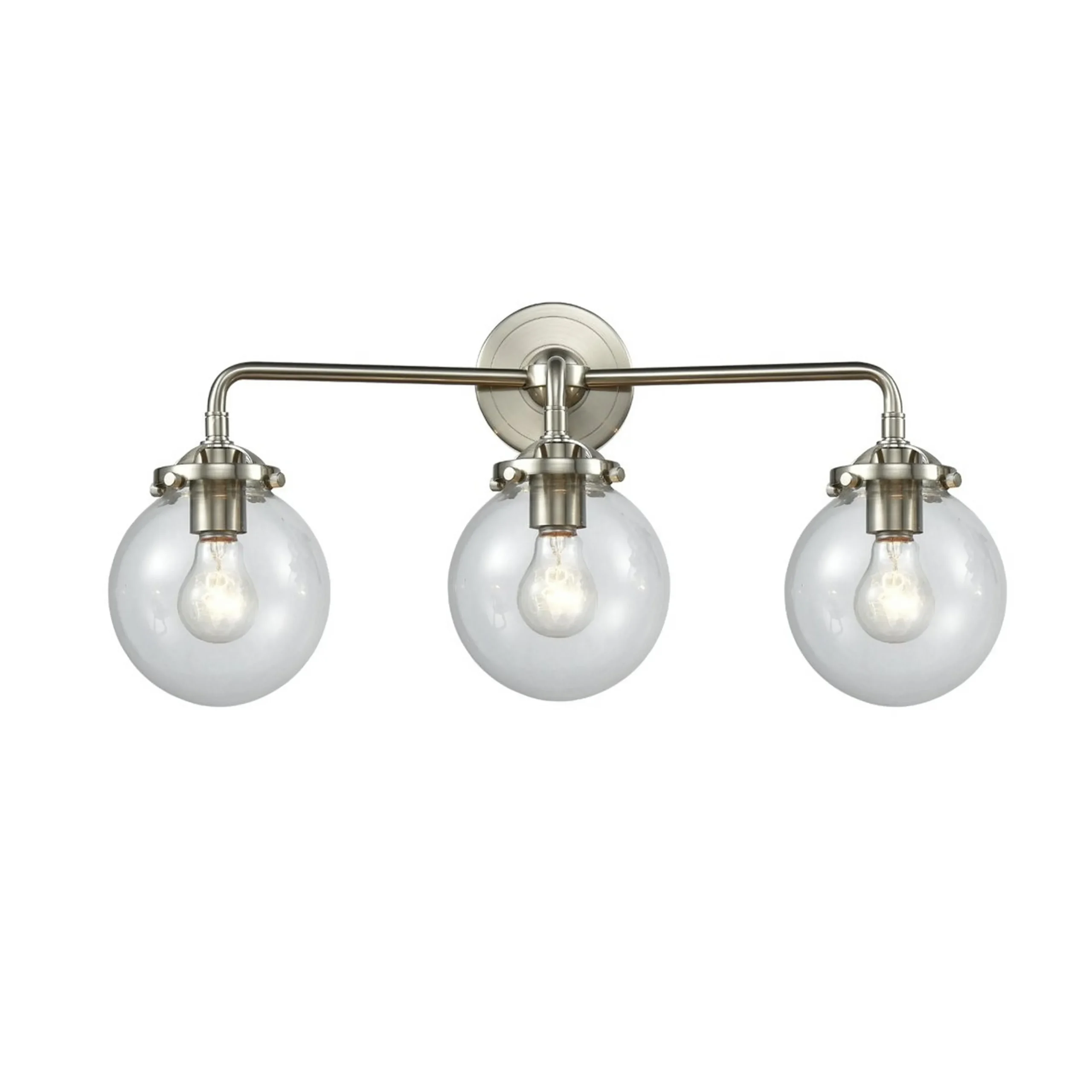 Mod Mix Clear Globe Vanity Light - 3 Light