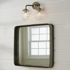 Mod Mix Clear Globe Vanity Light - 2 light