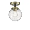 Mod Mix Seeded Globe Semi-Flush Ceiling Light - Small